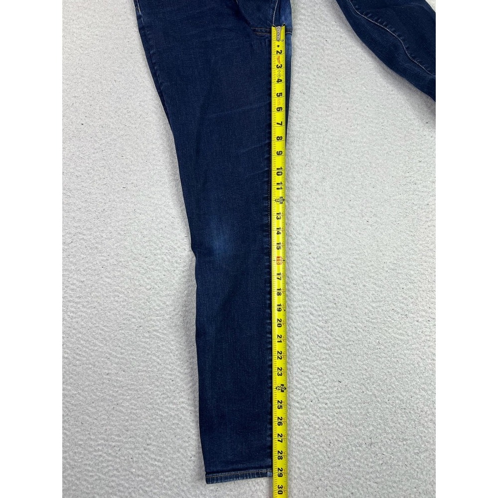 Gap True Skinny Jeans Womens 8/29 Blue Dark Rinse Mid Rise Stretch Denim Wash - Picture 12 of 14